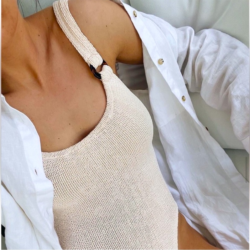 ✨ NWT Iconic Domino Swimsuit in Blush - Hunza G